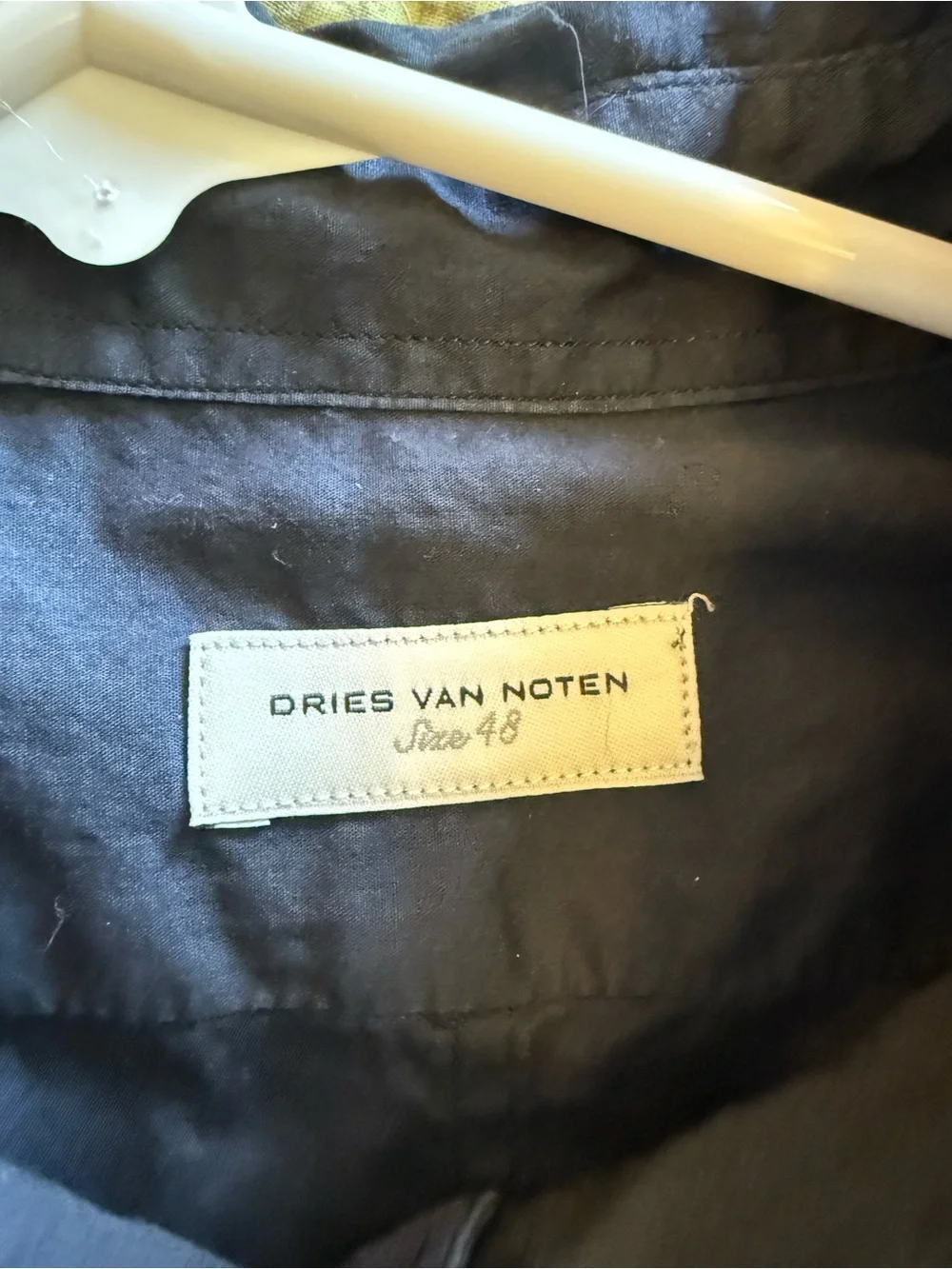 Dries Van Noten navy blue button up shirt - Picture 11 of 11